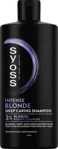 Syoss Blonde & Silver šampon pro zesvětlené, blond a šedé vlasy, 440 ml